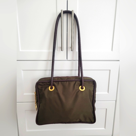 CELINE Nylon & Leather tote - Picture 1 of 9